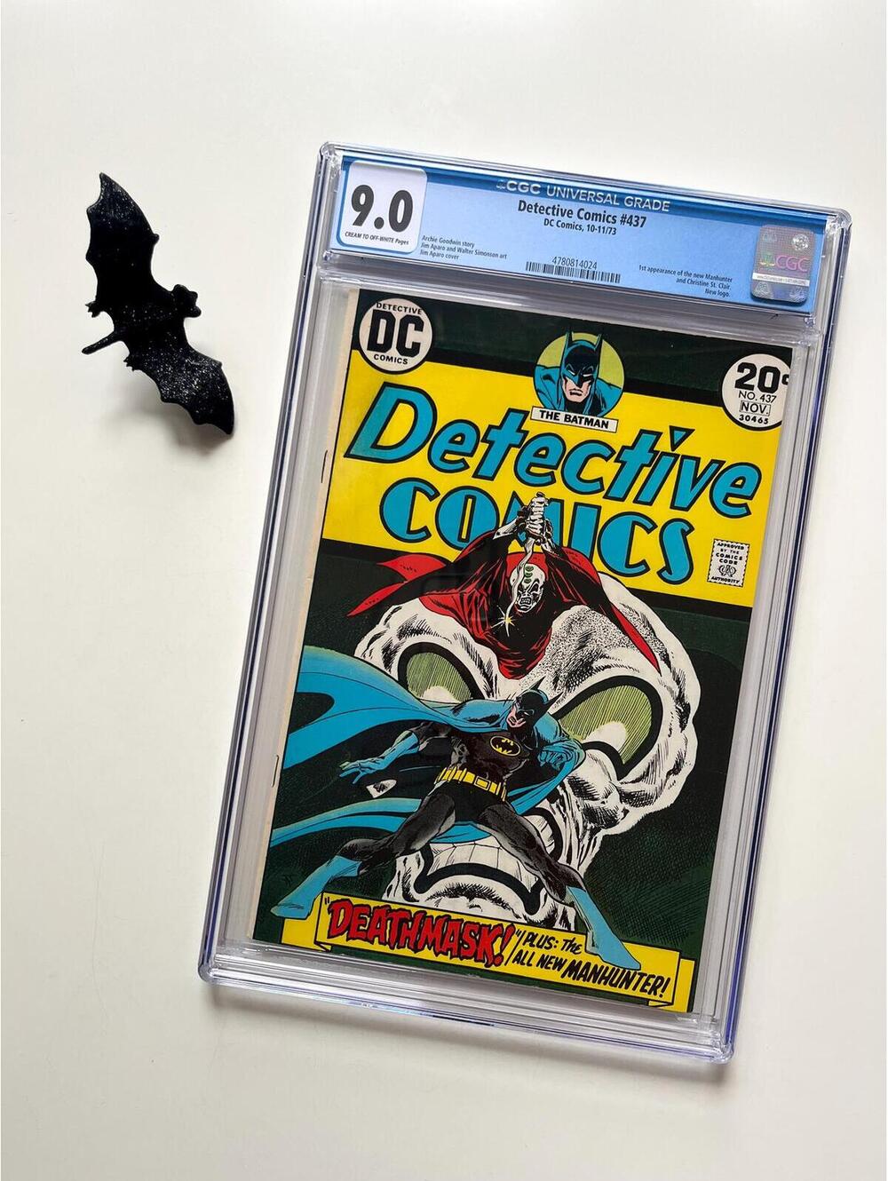 Detective Comics #437 (1973) CGC 9.0 Graded Comic | 1st New Manhunter, Deathmask